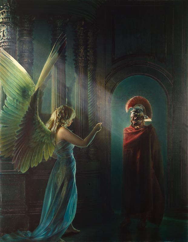 The Meeting Painting By Robert Schoeller