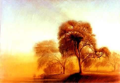 Robert Schoeller Painting: Morning Mist Painting LS037