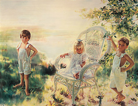 Robert Schoeller Painting:  Family Portrait 025