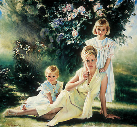 Robert Schoeller Painting:  Family Portrait 032