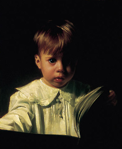 Robert Schoeller Painting:  Little Boy Portrait 021