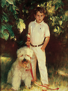 Robert Schoeller Painting:  Little Boy Portrait 060