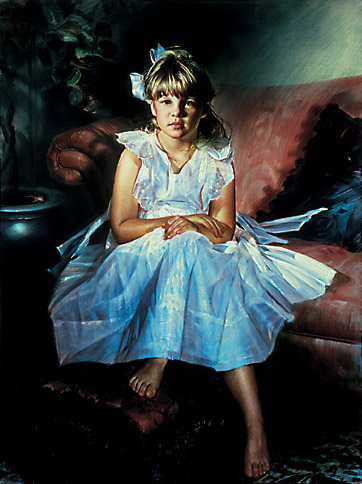 Robert Schoeller Painting: Little Girl Portrait Little Girl Portrait 133