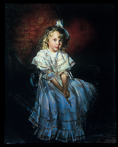 Robert Schoeller Painting: Little Girl Portrait Little Girl Portrait 139