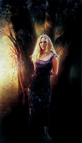 Robert Schoeller Painting:  Portrait of Young Woman 022