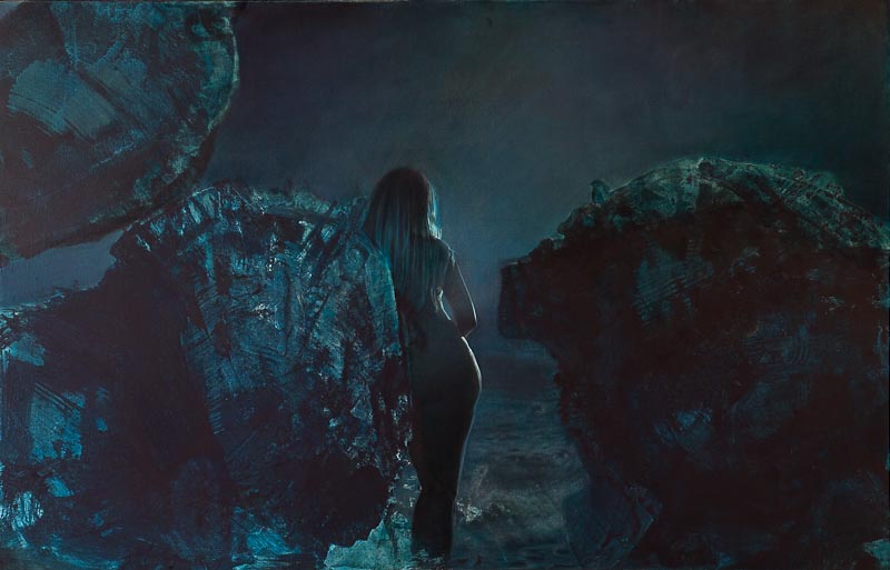 Robert Schoeller Painting: Night Light Painting TH019
